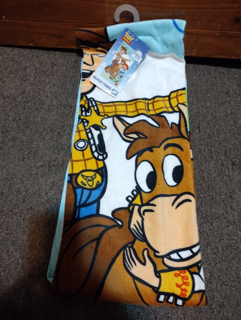 Toy Story Woody & Bullseye Beach Towel 28" X 58"